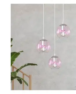 Svietidlá Eglo 901921 - Závesné svietidlo ARISCANI na lankách 3xE27/60W/230V, lesklý chróm 901921