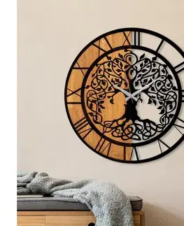 Predlžovacie káble  Nástenné hodiny pr. 56 cm 1xAA drevo/kov 539TNL1164