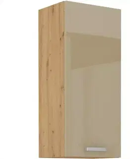 Kuchynské skrinky visiace Skrinka do kuchyne Artisan cappuccino lesk 40G-90 1F