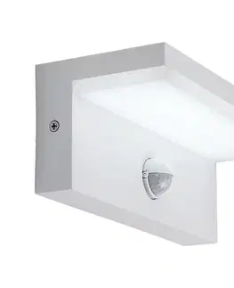 Záhradné lampy Rabalux 77116-LED Von. nás. svietidlo so senzorom ZARAGOZA LED/9W/230V IP54  biela 77116