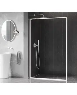Sprchové dvere MEXEN/S - Kyoto-XF L Sprchová zástena WALK-IN s rámom 70 x 202, transparent 10 mm, biela 800-070-174-20-00-XF