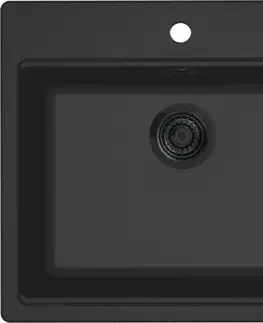 Kuchynské drezy Reginox Granitový drez Reginox Florence 50, R40348, Nero Black R40348