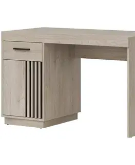 Moderné kancelárske stoly Písací stôl Mati Mi13 Dub Crem/Čierna