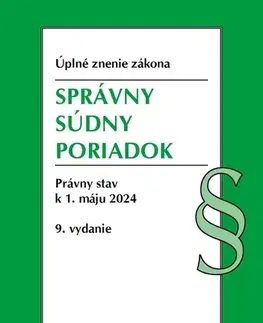 Občianske právo Správny súdny poriadok. Úzz, 9. vydanie, 5/2024