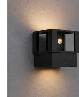 LED osvetlenie  Vonkajšie nástenné LED svietidlo LED/12W/230V IP54 čierne SCD 07 Q