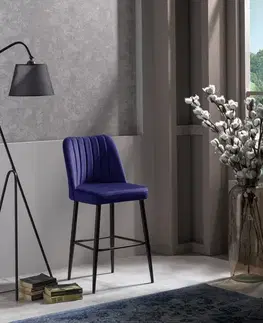 Barové stoličky Bar Stool Set (4 Pieces) Vento - Sax Blue