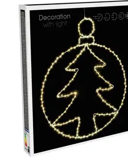 Vianočné dekorácie Vianočná závesná LED dekorácia Kerstball Tree 250 LED, 48 cm