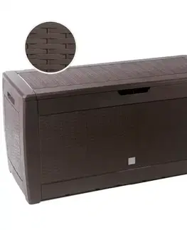 Záhradné boxy Úložný box Rato hnedá 116,5x49x61cm