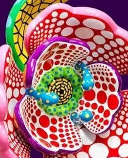 Maliarstvo, grafika Yayoi Kusama: I Spend Each Day Embracing Flowers - Yayoi Kusama