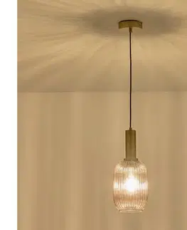 Svietidlá Eurolamp Luster na lanku 1xE27/15W/230V hnedá pr. 13 cm 144-24084