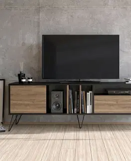 Konferenčné stolíky Televízny stolík Mistico Walnut and Black