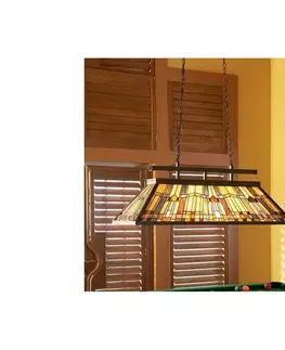Svietidlá Elstead QZ-INGLENOOK-ISLE - Závesný luster na reťazi Tiffany INGLENOOK 3xE27/100W/230V QZ-INGLENOOK-ISLE