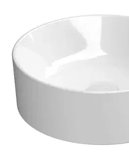 Umývadlá GSI - KUBE X keramické umývadlo na dosku, priemer 40cm, biela ExtraGlaze 942611