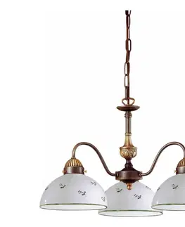 Svietidlá Kolarz 731.83.20 - Luster na reťazi NONNA 3xE27/75W/230V zelená 731.83.20