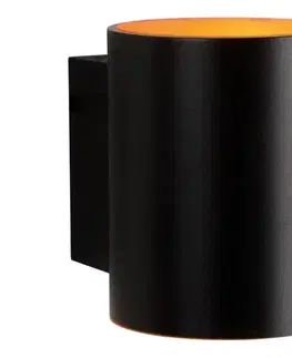 Svietidlá  Nástenné svietidlo SQUALLA TUBA 1xG9/50W/230V čierna/zlatá 006004