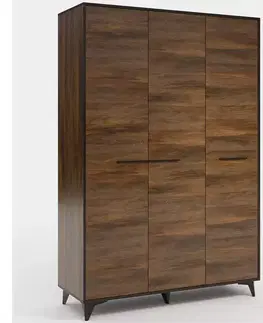 Šatníkové skrine Skriňa Frida II S3D shirin walnut