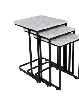 Konferenčné stolíky Odkladací stolík Metal Zigon, 3 ks