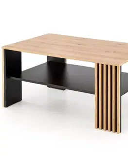 Konferenčné stolíky s úložným priestorom Konferenčný stolík Femina dub artisan/čierna