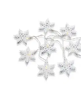 Vianočné dekorácie Markslöjd 703747 - LED reťaz PRINCE 10xLED/3xAA 2,15m teplá biela 703747