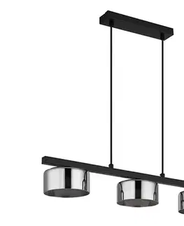 Svietidlá Globo 16055-3HS - LED Luster na lanku HIGGINS 3xGX53/6W/230V dymová/čierna 16055-3HS