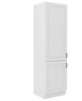 Kuchynské skrinky stojace Kuchynská skrinka STILO biela mat/biela 60dk-210 2f
