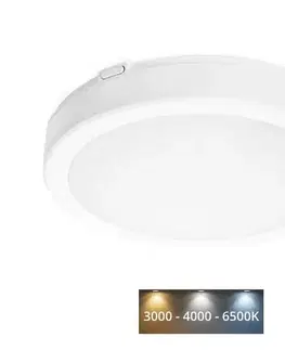 Svietidlá  LED Kúpeľňové stropné svietidlo NAIROS LED/18W/230V 3000/4000/6500K IP65 biela KFN218WBI