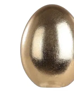 Taburetky Eglo 427927 - Keramická dekorácia CHILANDY 9,5x7 cm vajce/zlatá 427927