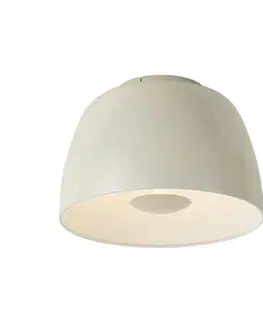 Stropné osvetlenie Retro stropné svietidlo béžové s bielym interiérom - Vera