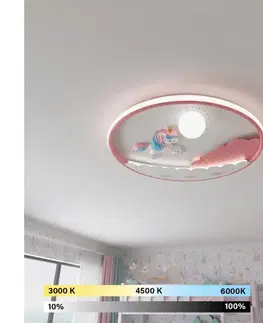 Svietidlá BRILAGI -LED Stmievateľné detské stropné svietidlo UNICORN LED/68W/230V 3000-6000K+DO BR1395-1