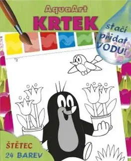Pre deti a mládež - ostatné AquaArt A4 - Krtek omalovánka