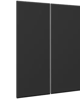 Kuchynské skrinky Čelo skrinky Luxeo F16-G80(100) tenký rám black