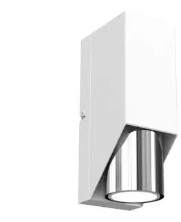Svietidlá  Nástenné svietidlo WALL 1xGU10/8W/230V biela/lesklý chróm 3105