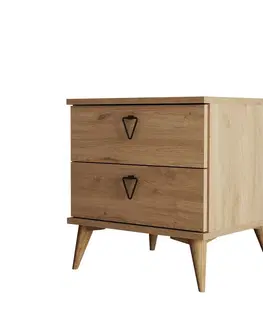 Konferenčné stolíky Nočný stolík Versa-Ce Oak