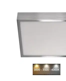 Svietidlá  LED Stropné svietidlo LED/21W/230 3000/3500/4000K 22,5x22,5 cm chróm ZM6243