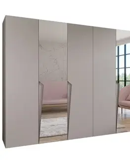 Šatníkové skrine Skriňa Piano 2-300 (2x150) kašmír/kašmír