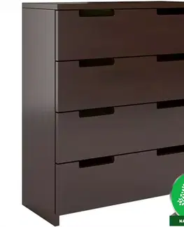 Komody do spálne Komoda drevená buk 4s Skandica Spectrum Palisander