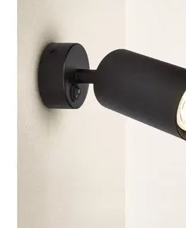 Svietidlá BRILAGI - LED Stmievateľné nástenné bodové svietidlo SELE 1xGU10/4,8W/230V čierna BG1371+AI2382