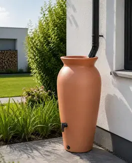 Sudy na vodu NABBI IDVE230-R736 plastový sud na dažďovú vodu 230 l terakota