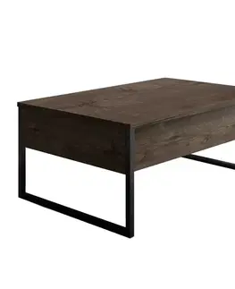 Konferenčné stolíky Konferenčný stolík Luxe Walnut and Black