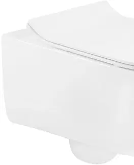Záchody MEXEN/S - Stella Závesná WC misa vrátane sedátka s slow-slim, duroplast, biela 30680800