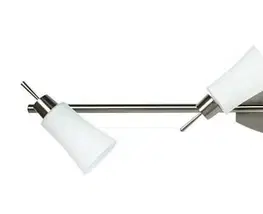 Stropná svetla Stropné svietidlo 4xG9 73cm KROTON pásik matný nikel
