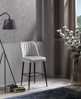 Barové stoličky Bar Stool Set (2 Pieces) Vento - Cream