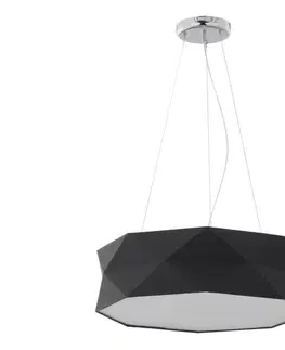 Svietidlá  Luster na lanku KANTOOR 1xE27/15W/230V čierna 3312