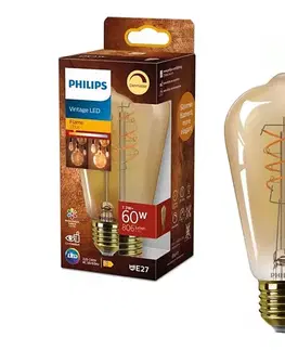 Žiarovky LED stmievateľná žiarovka VINTAGE Philips ST64 E27/7,3W/230V 2200K CRI 90 872110304913100