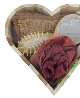 Starostlivosť o telo MAKRO - Sada masážna v tvare srdca, starostlivosť o telo