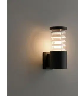Svietidlá Ideal Lux - Vonkajšie nástenné svietidlo 1xE27/60W/230V čierna