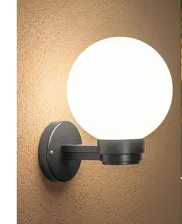 Svietidlá Brilagi -LED RGBW Vonkajšie nástenné svietidlo HARBOR 1xE27/12W/230V IP33 antracit/biela BG3642+AI0819