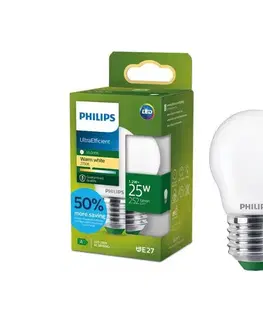 LED osvetlenie LED žiarovka Philips ULTRAEFFICIENT P45 E27/1,2W/230V 2700K 872110305223000