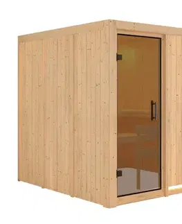 Sauny Interiérová fínska sauna 196 x 196 cm Dekorhome