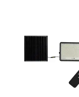 LED osvetlenie  LED Vonkajší solárny reflektor LED/30W/3,2V 4000K čierna + DO 7830